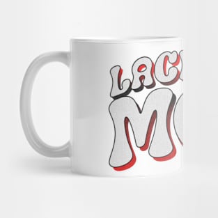 Lacrosse Mom Halftone Retro Mug